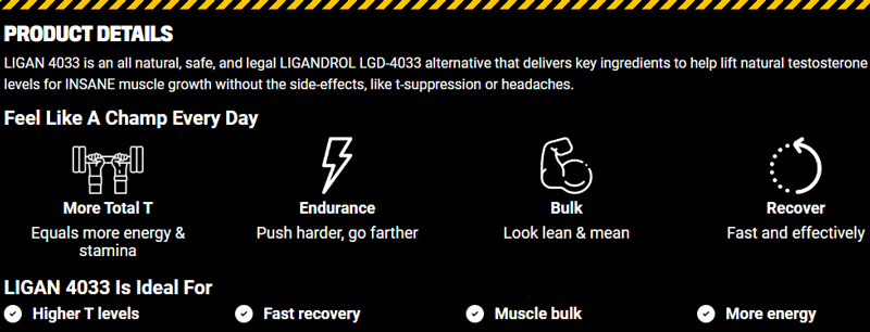 CrazyBulk Ligan-4033 Product-Details