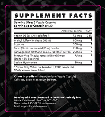 LigaBulk Ingredients